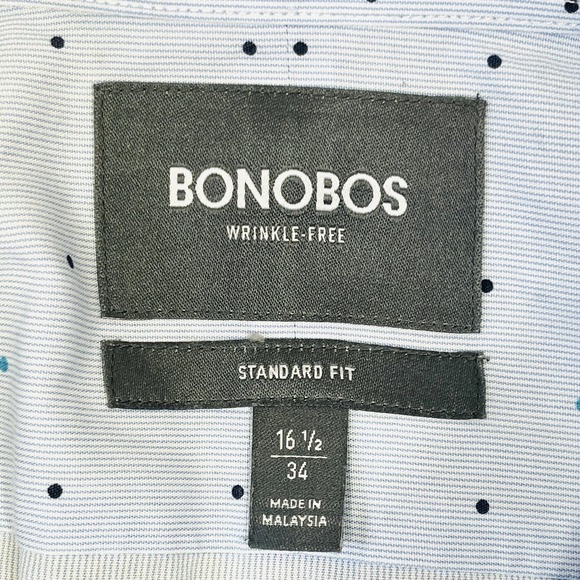 Lot of 3 Button Up Dress Shirts Mens Large Blue 100% Cotton Long Sleeves - Picture 12 of 13